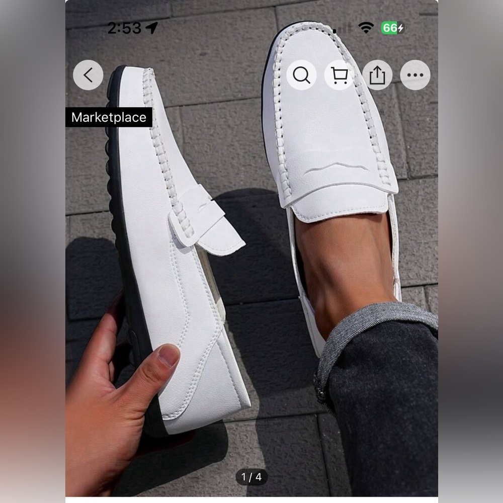 ❌Sold❌Men’s white loafer